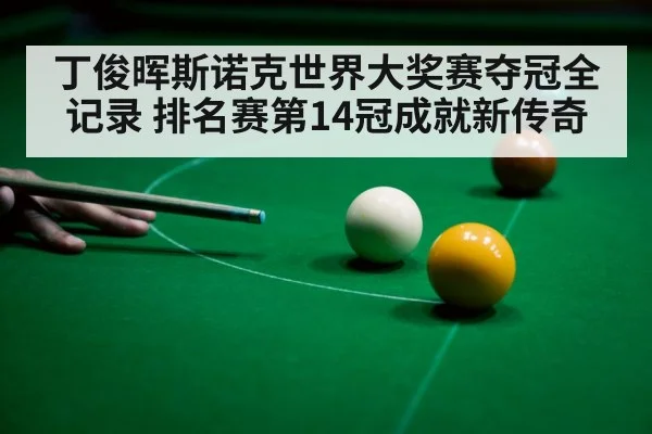 丁俊晖斯诺克世界大奖赛夺冠全记录 排名赛第14冠成就新传奇